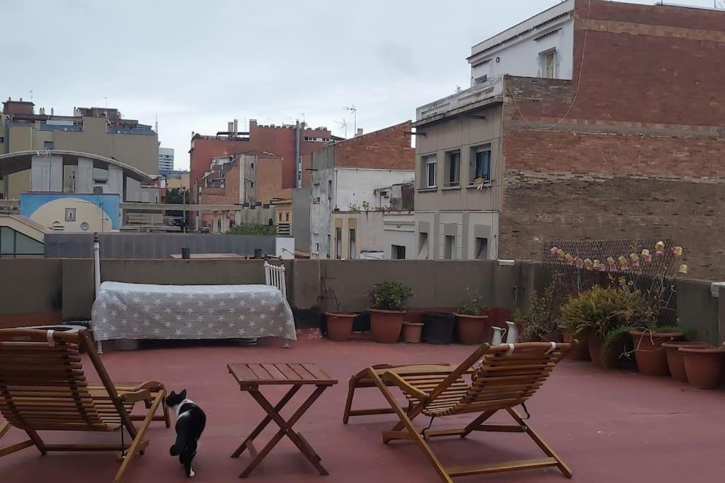 Small Room In Sants With Huge Terrace Barcelona Ngoại thất bức ảnh